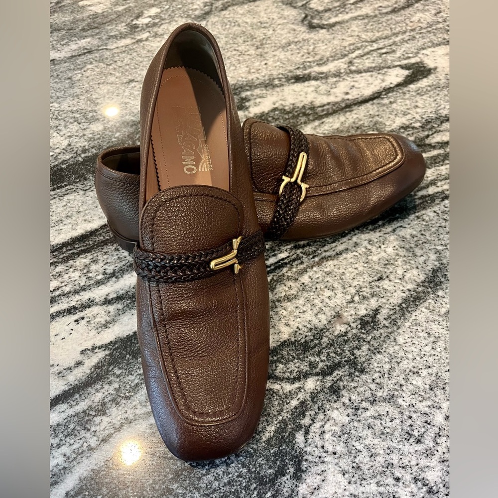 Salvatore Ferragamo Men's Missouri Leather Loafers 12